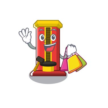 Karikatür alışveriş çekiç oyun makinesi