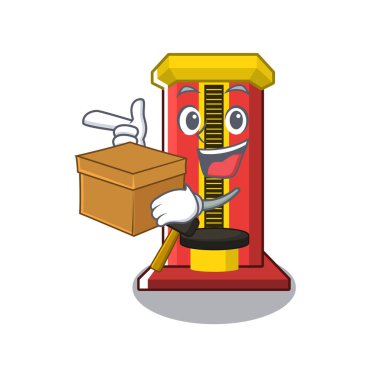 Karikatür kutu çekiç oyun makinesi ile