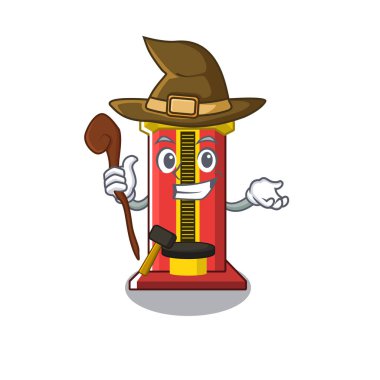 Karakter izole Cadı çekiç oyun makinesi