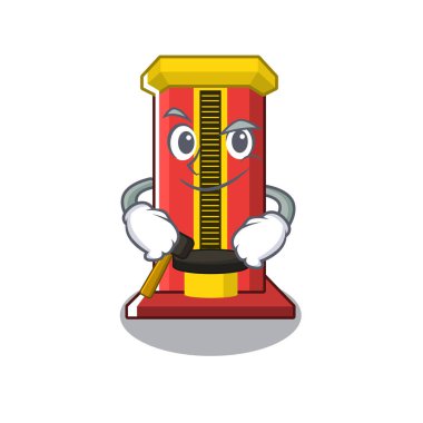 Karikatür de smirking çekiç oyun makinesi