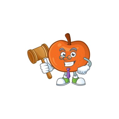 Maskot ile Yargıç meyve mandalina çizgi film karakteri