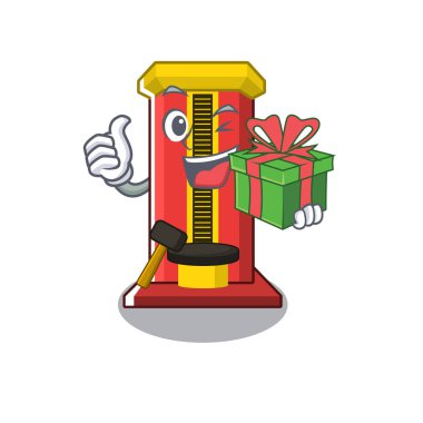 Karakter izole hediye çekiç oyun makinesi ile