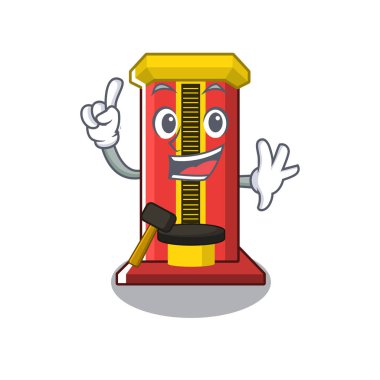 Karikatür ile parmak çekiç oyun makinesi