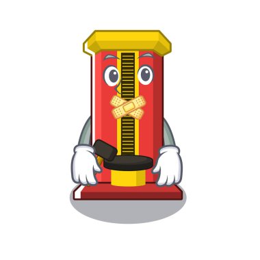 Karikatür ile sessiz çekiç oyun makinesi