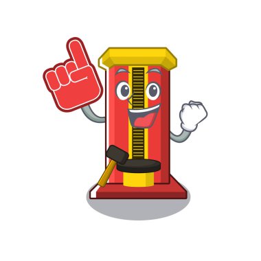 Karikatür ile köpük parmak çekiç oyun makinesi