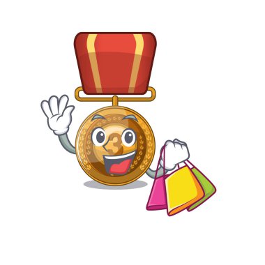 Karakter dolapalışveriş bronz madalya karikatür