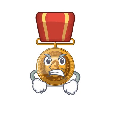 Karikatür şekli ile kızgın bronz madalya