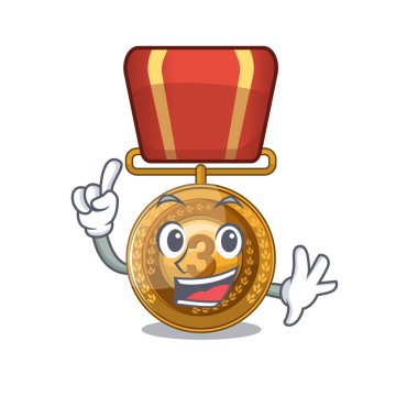 Parmak bronz madalya duvar karakteri üzerine yerleştirilir