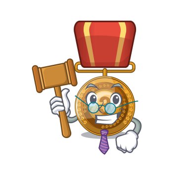 Hakim bronz madalya duvar karakteri üzerine yerleştirilir