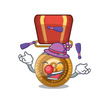 Duvar karakterine bronz madalya ile hokkabazlık