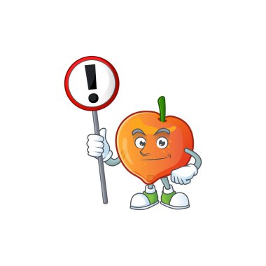 Maskot ile işareti nectarian taze çizgi film karakteri ile