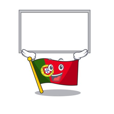Up board bayrak portekiz karakteri şeklinde karikatür