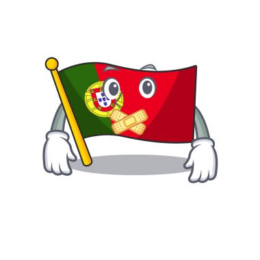 Sessiz bayrak portekiz karakteri izole