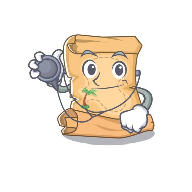 Karakter şeklinde Doktor hazine haritası