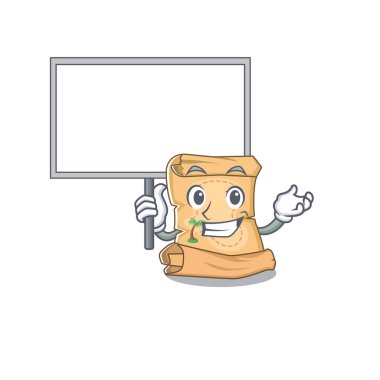 Karakter şeklinde tahta hazine haritası getir