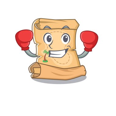 Karakter şeklinde boks hazine haritası