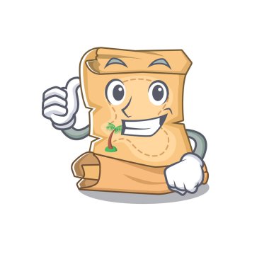 Karakter çantasında maskot hazine haritası kadar Thumbs