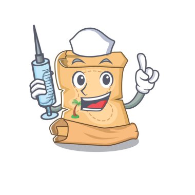 Karakter çantası hemşire maskot hazine haritası