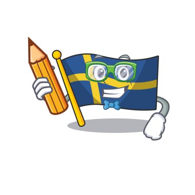 Karikatürde izole öğrenci bayrağı İsveç