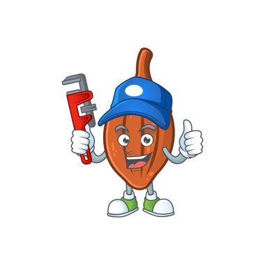 Karakter maskot tarzı ile Tesisatçı karikatür choco