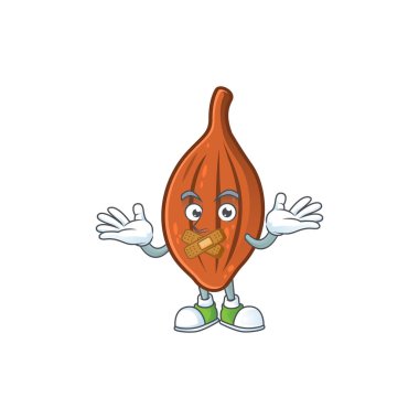 Karakter maskot tarzı ile Sessiz karikatür choco