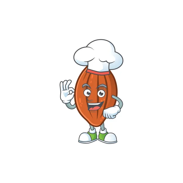 Kuchařka Choco dezertní sladka v kreslené postavce — Stockový vektor