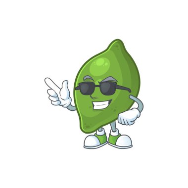 Süper serin kireç taze karikatür maskotu için sevimli
