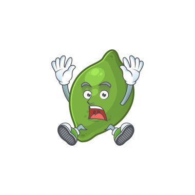 Karikatür maskotu için başarılı kireç taze sevimli