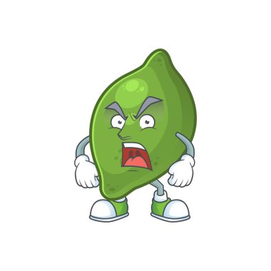 Lezzetli madde için Kızgın sevimli meyve kireç