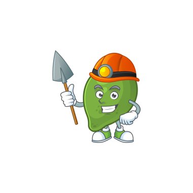 Lezzetli madde için Madenci sevimli meyve kireç