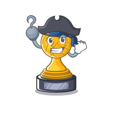 Korsan voleybol kupa karakteri izole