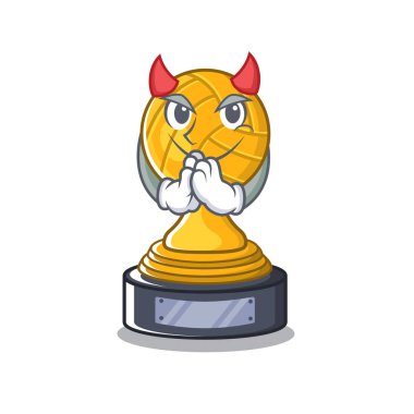 Karakter şeklinde Şeytan voleybol kupa