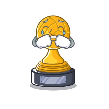 Karakter şeklinde ağlayan voleybol kupası