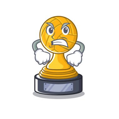 Karakter şeklinde kızgın voleybol kupası