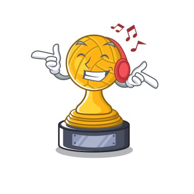 Karakter şeklinde müzik voleybol kupa dinleme