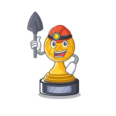 Karakter şeklinde Madenci voleybol kupa