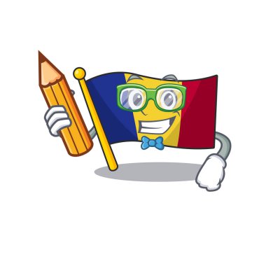 Öğrenci bayrağı romanya çizgi film karakteri şeklinde