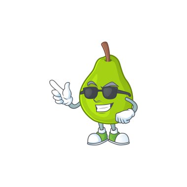Maskot ile Süper serin guava taze şekil karikatür