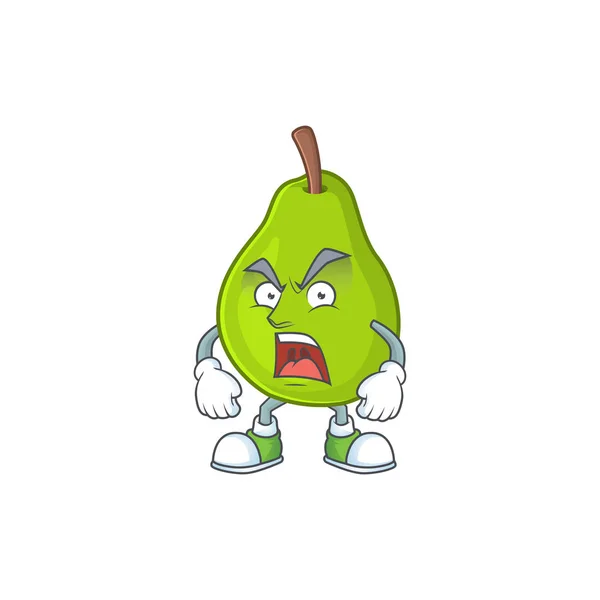 Boze guave fruit rijpe mascotte cartoon stijl. — Stockvector