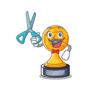 Berber basketbol kupası maskot izole