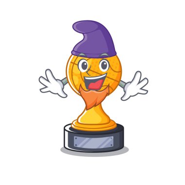 Elf basketbol kupası maskot izole