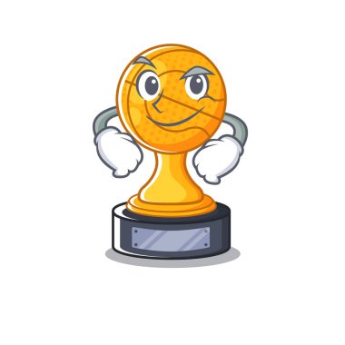 Çekmecede sırıtan karikatür basketbol kupa ekran