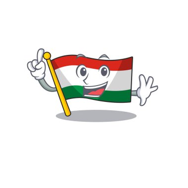 Karakter çekmecesinde katlanmış parmak macaristan bayrağı