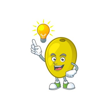 Maskot karikatür taze zeytinyağı bir fikir var