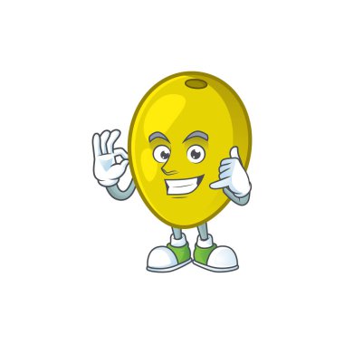 Maskot karikatür bana taze zeytinyağı deyin