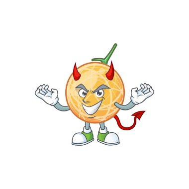 Çizgi film karakteri Devil sağlıklı kavun meyve