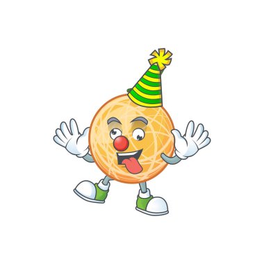 Maskot karakteri için palyaço nesne kavun meyve