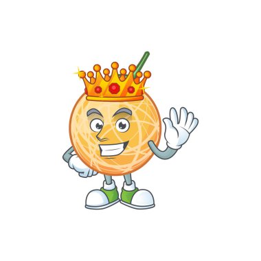 Maskot karakteri için kral nesne kavun meyve
