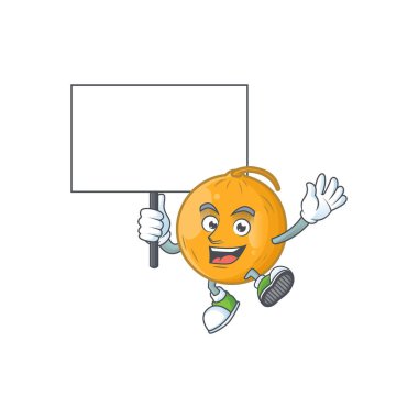 Maskot ile tahta casaba kavun çizgi film karakteri getir