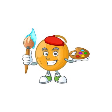 Maskot lu ressam casaba kavun çizgi film karakteri